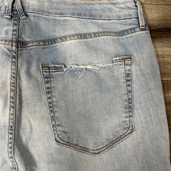 Good American Good Legs High Rise Crop Skinny Jeans Blue Women’s Size 22 - Picture 7 of 11